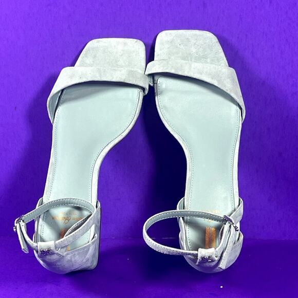 Sam Edelman Women's Suede Mint Green WILSON Kitten Heel Sandal Shoe Size 8 -NEW - Picture 5 of 9